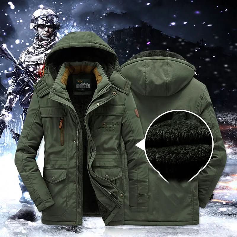 Warming Parka with Windproof Fleece Lining