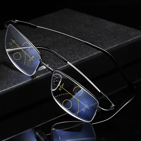Progressive Glasses | Multifocal Lenses for Near and Distant Vision | Anti-Reflective Coating and UV Protection