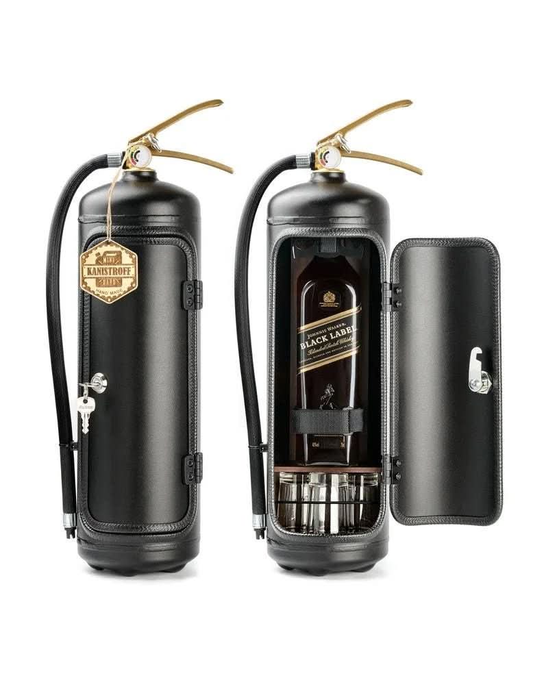 Discreet Mini Bar – Concealed Beverage Storage in Fire Extinguisher Design