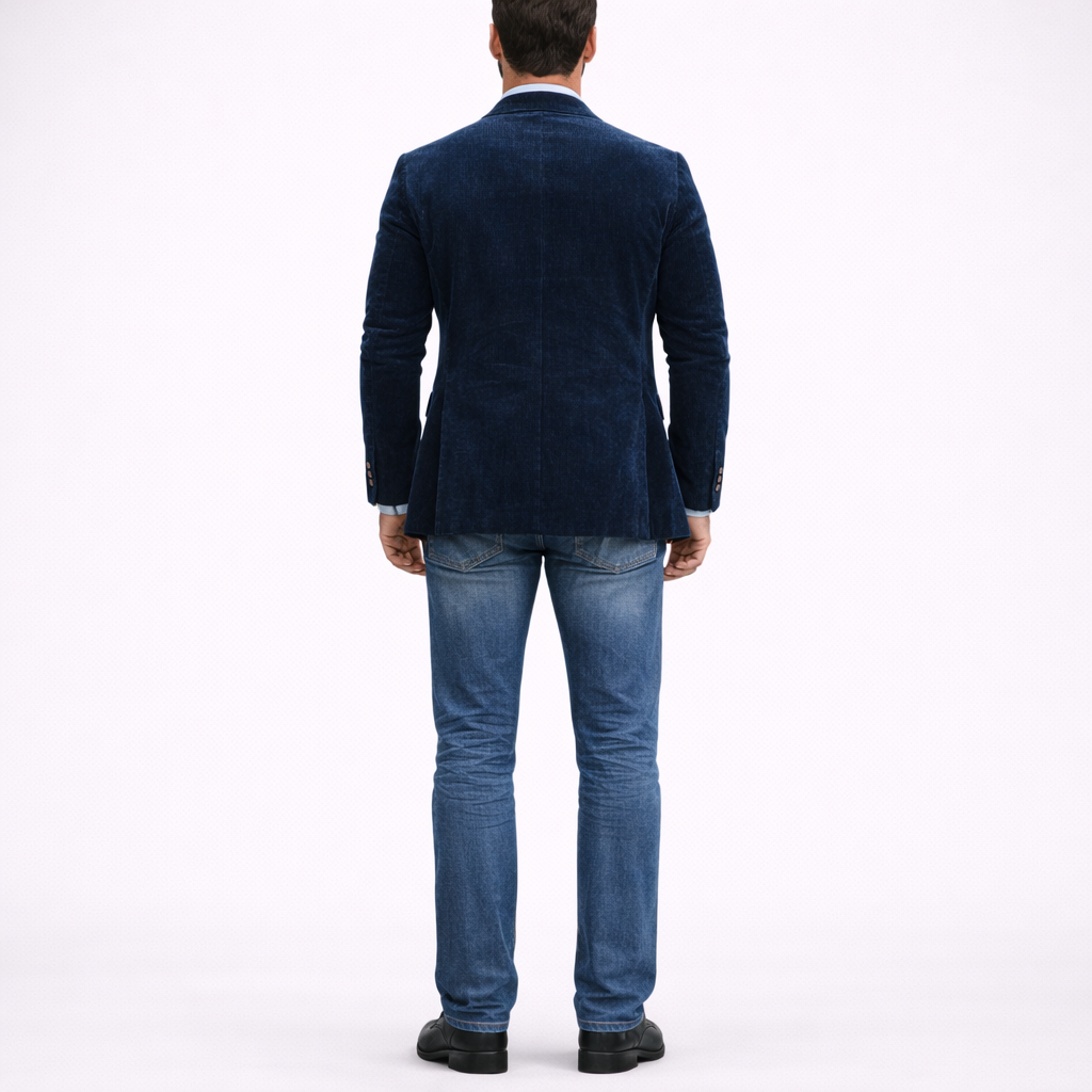 Corduroy Blazer and Vest Men