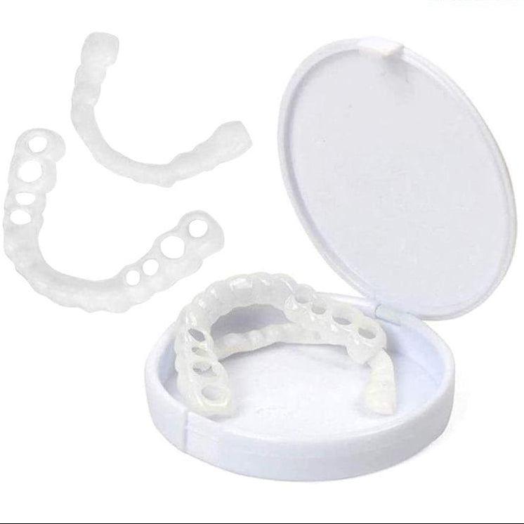 Veneers | Flexible Fit without Adhesive | Ideal for Eating, Drinking, and Daily Use