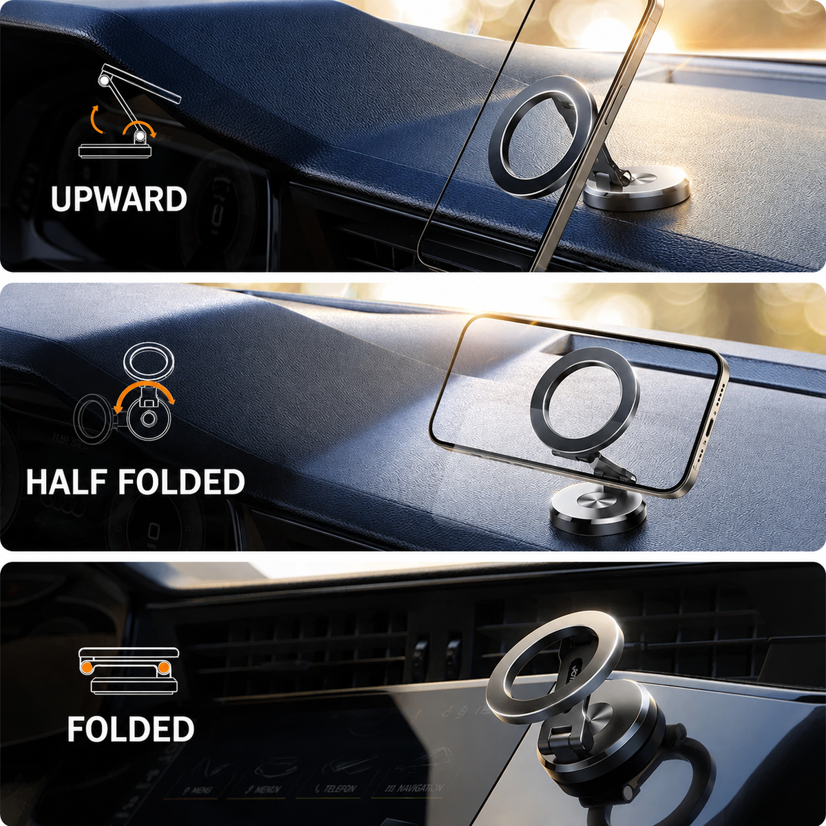 Magnetic MagSafe Car Phone Holder