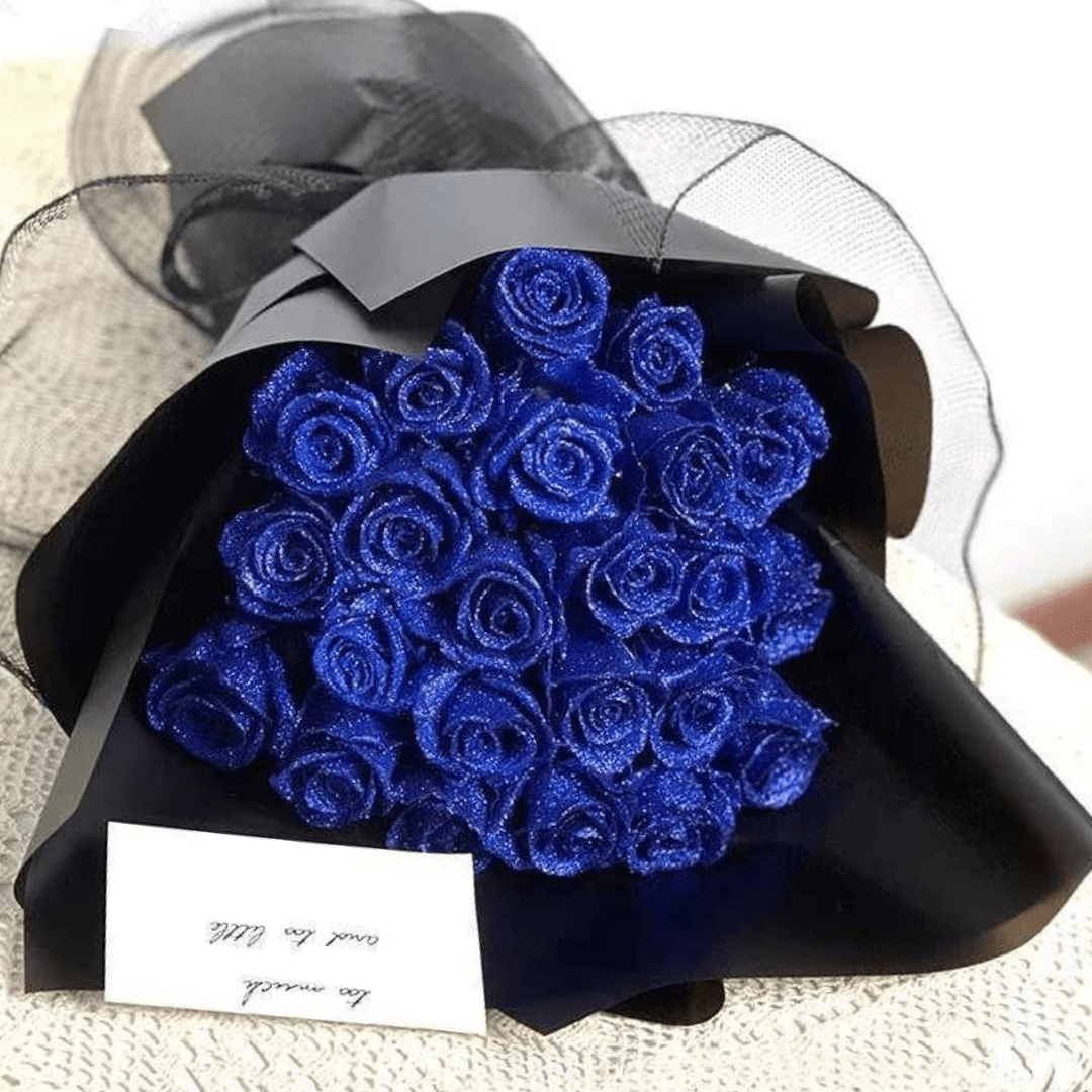 Artificial Glitter Rose - Designed for Long-Lasting Elegance and Luxurious Home Decoration Without Maintenance