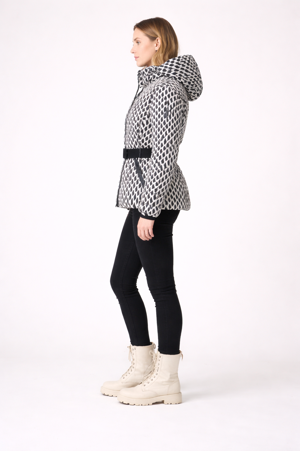 Plaid Puffer Jacket Women